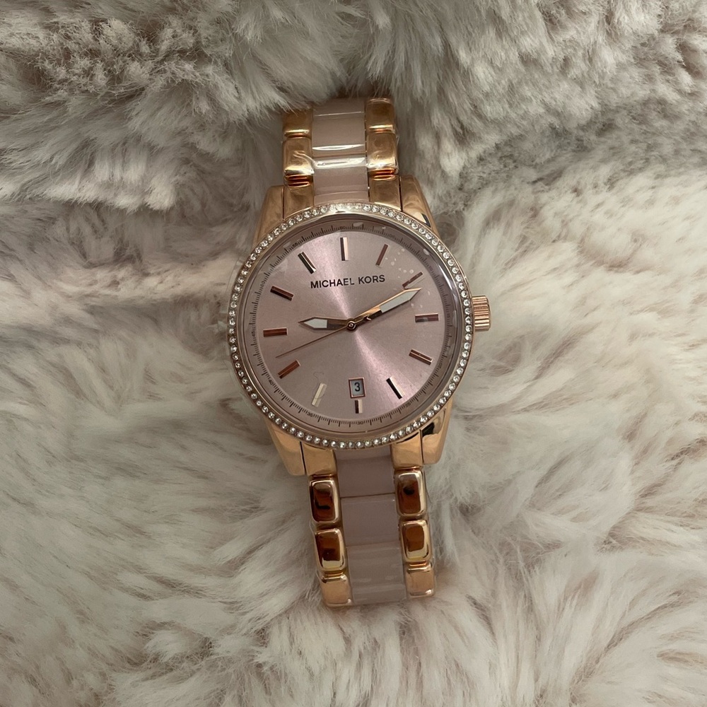 Michael Kors Ritz Rose Gold Tone Women’s Watch MK6349